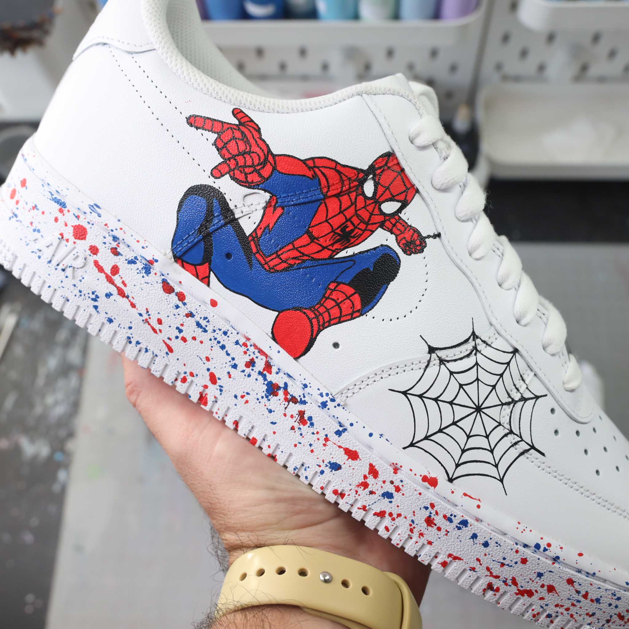 Nike air force one spiderman online