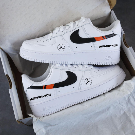 baskets personnalisées Air Force 1 Mercedes Benz AMG design unique