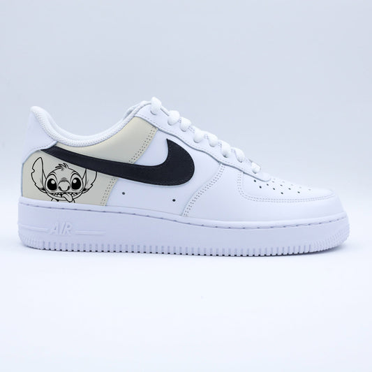 basket enfant fille nike air force 1 disney personnalisée avec dessin stitch