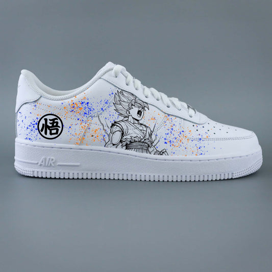 Air Force 1 custom Dragon Ball Z Super Saiyan – Chaussures personnalisées Goku pour fans d’anime et manga