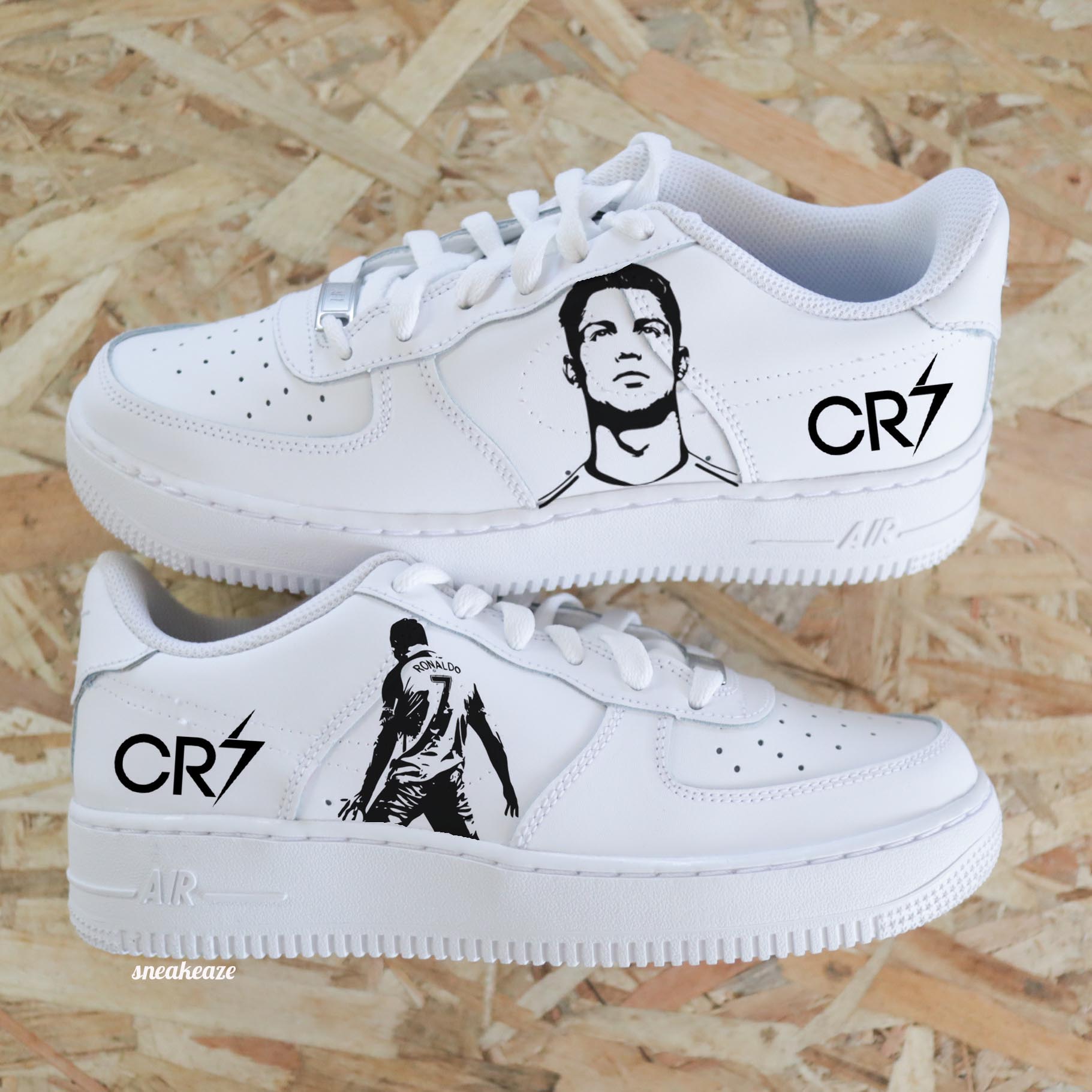 Air Force 1 custom Ronaldo CR7 SNEAKEAZE CUSTOMS