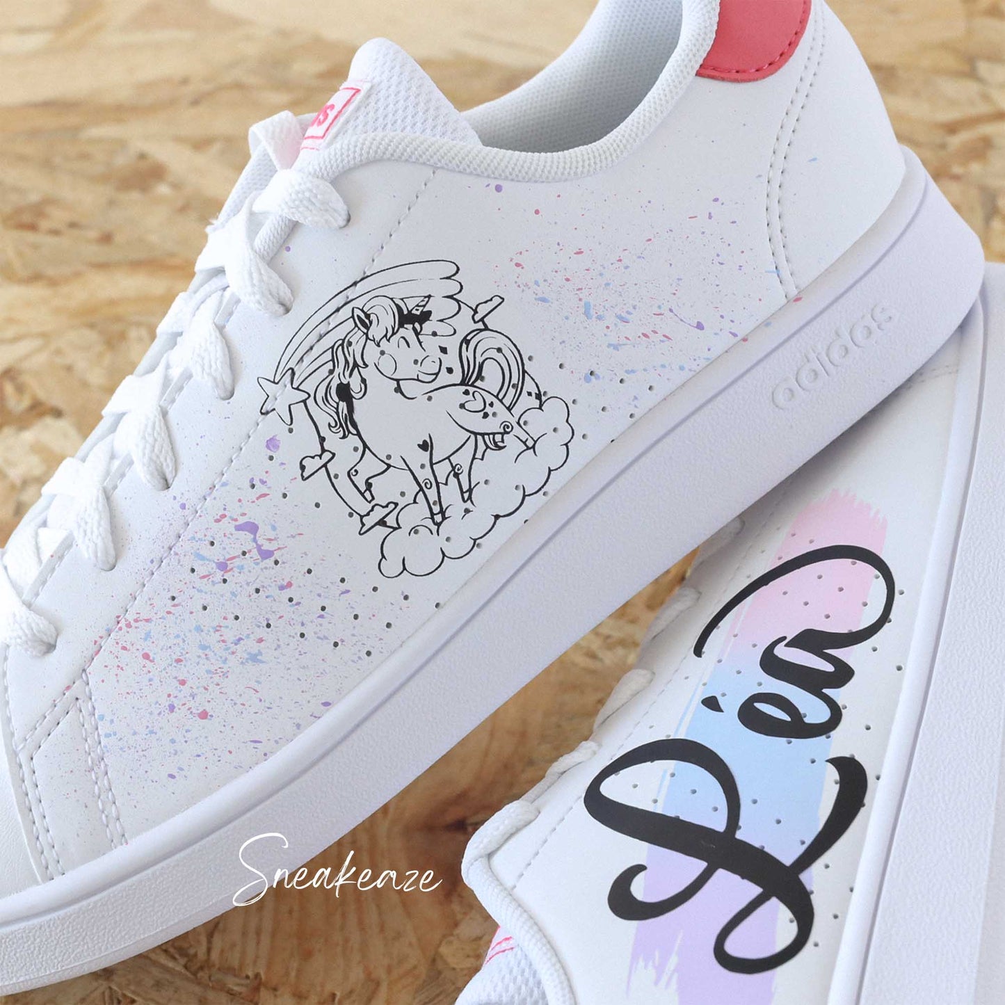 Licorne prénom - Adidas Advantage custom