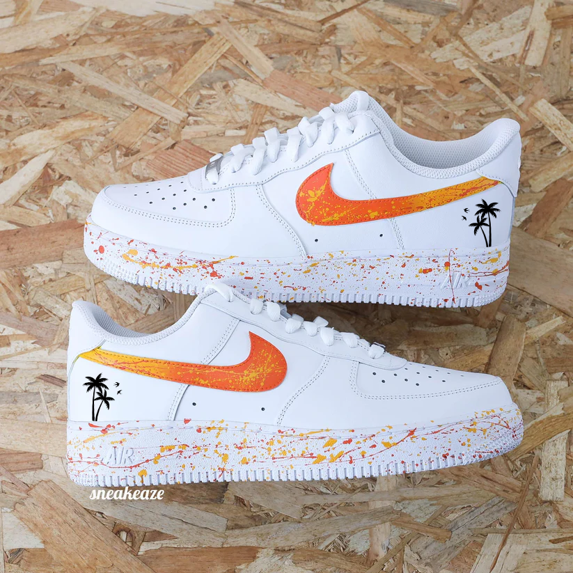 Orange Juice - Air Force 1 custom - SNEAKEAZE CUSTOMS