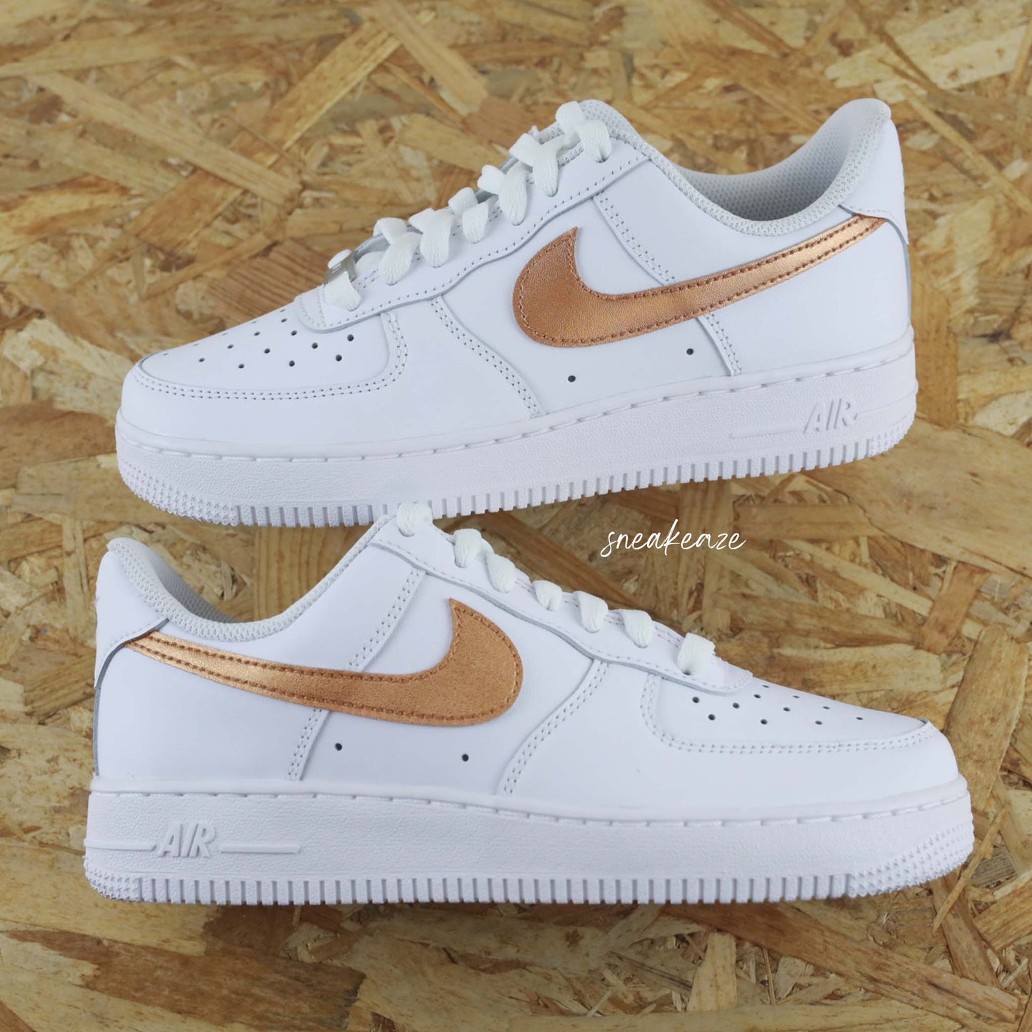 Swoosh métallisé (couleur au choix) - Air Force 1 custom - SNEAKEAZE CUSTOMS