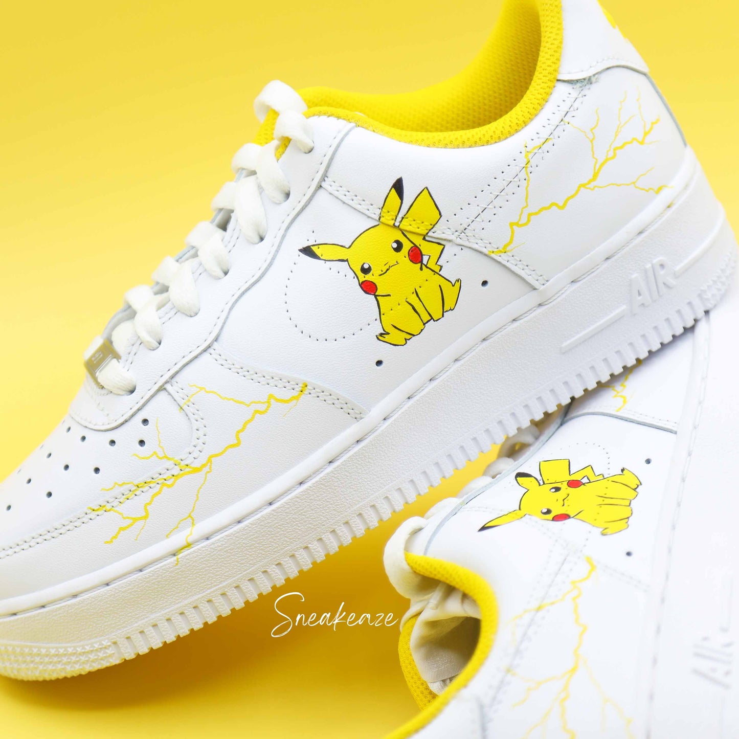 Pikachu - Air Force 1 custom - SNEAKEAZE CUSTOMS