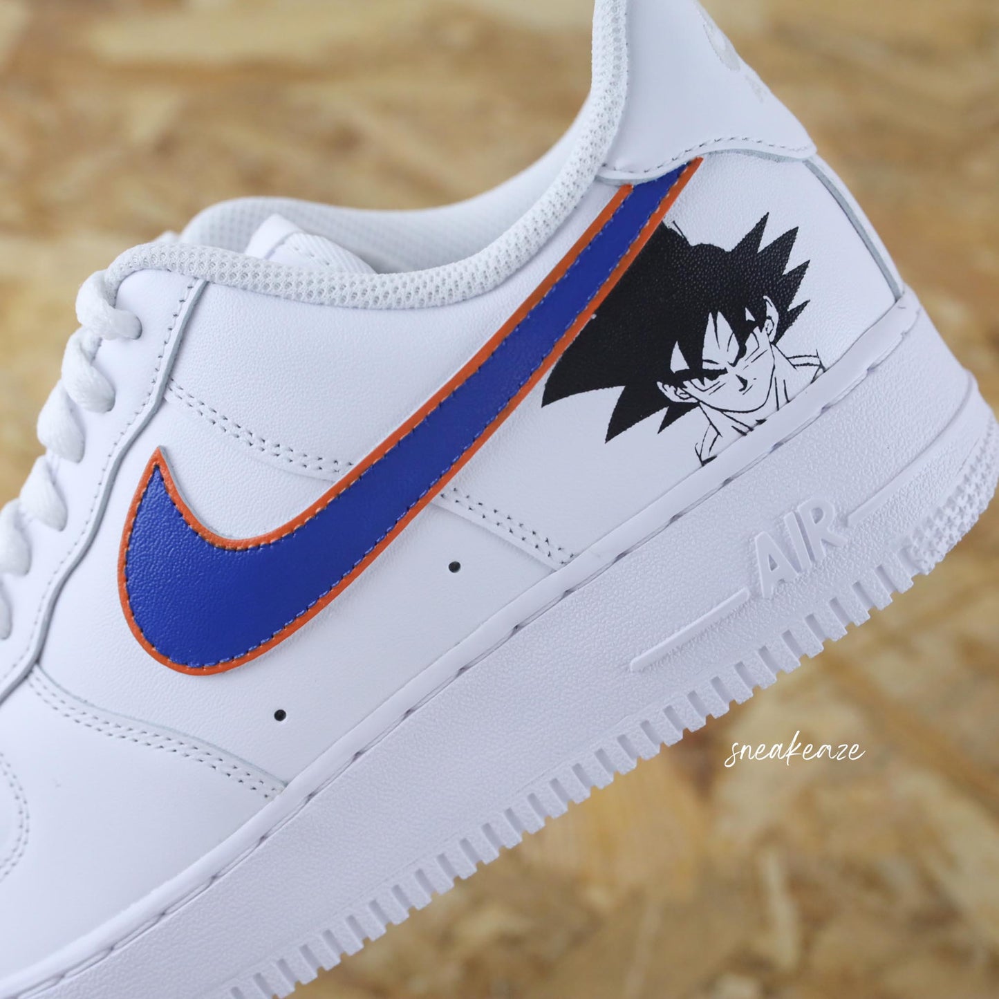 nike air force 1 custom dbz manga dragon ball z goku af1 sneakers sneakeaze