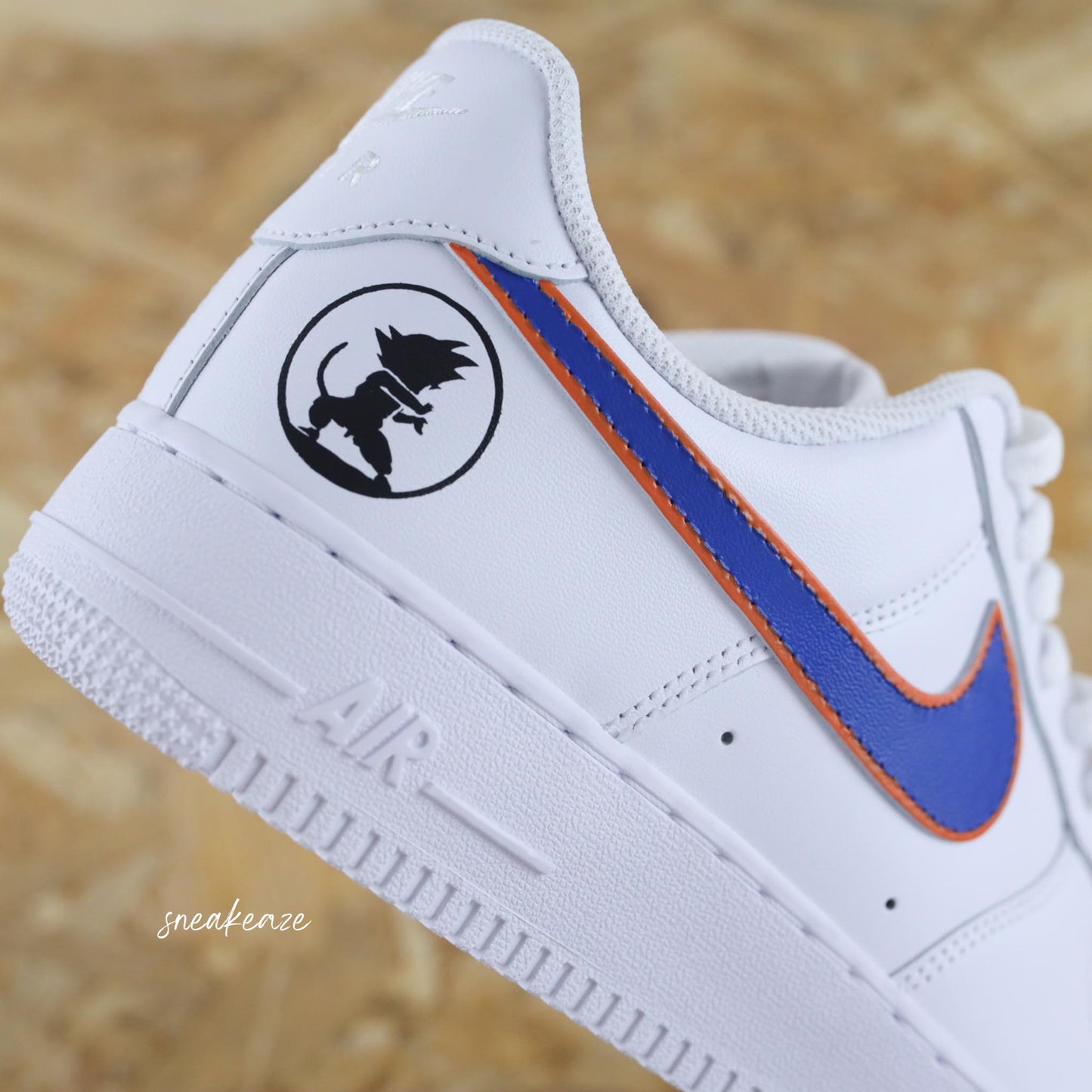 nike air force 1 custom dbz manga dragon ball z goku af1 sneakers sneakeaze