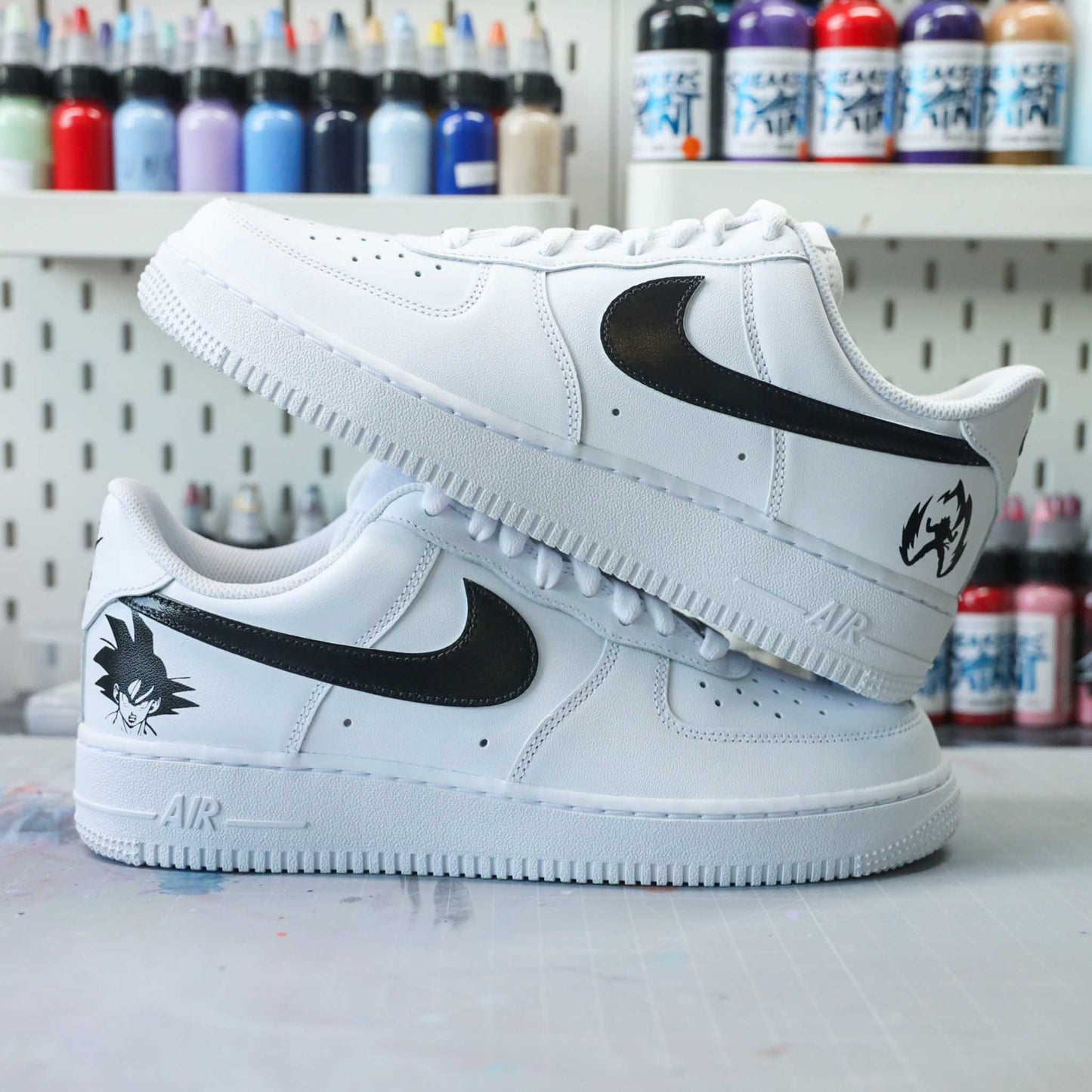 nike air force 1 custom dbz manga dragon ball z san goku af1 sneakers sneakeaze