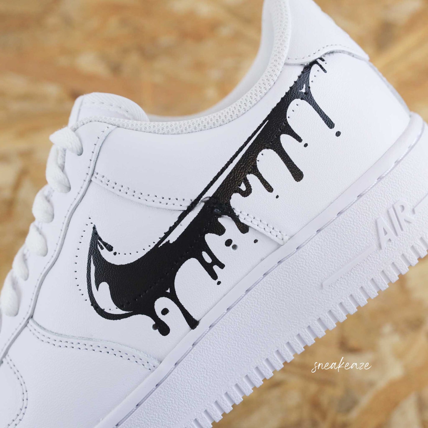 nike air force 1 custom drip sneakeaze customs sneakers personnalisées