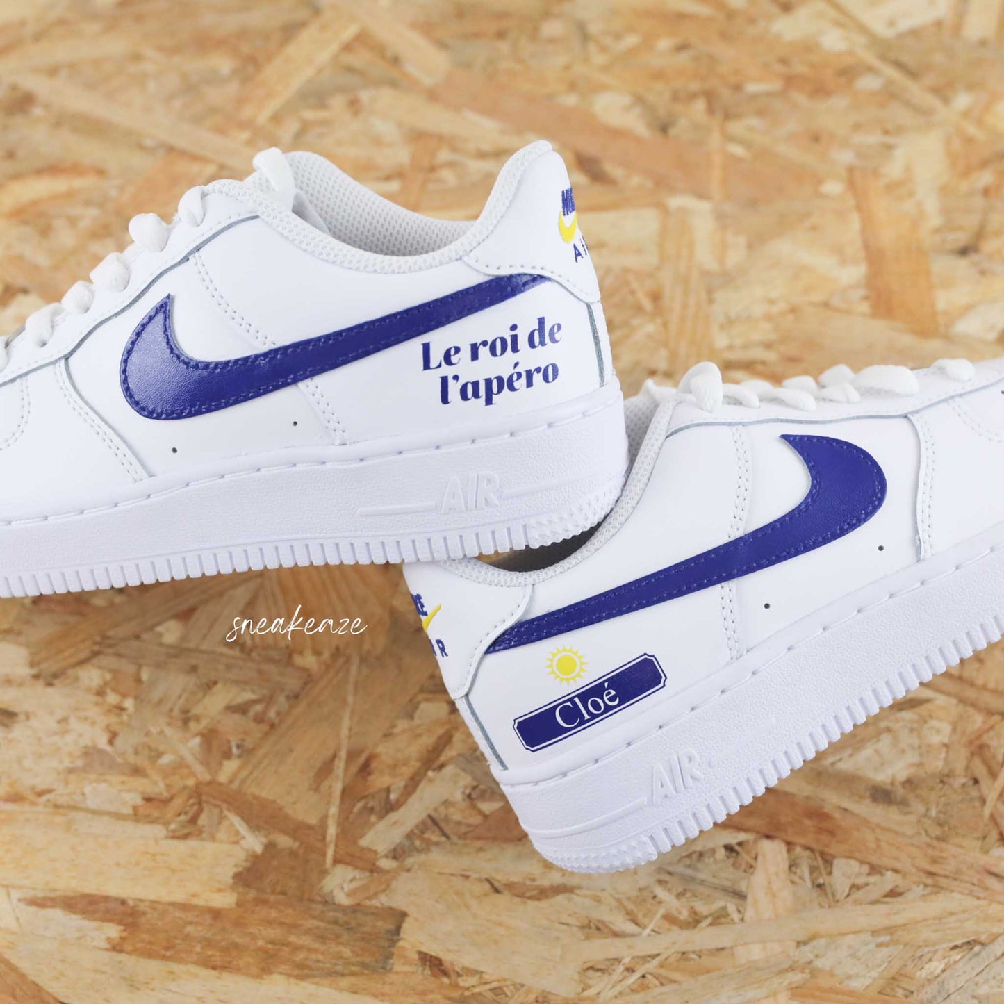 nike air force 1 custom ricard pastis apéro af1 soleil provence sud sneakers sneakeaze