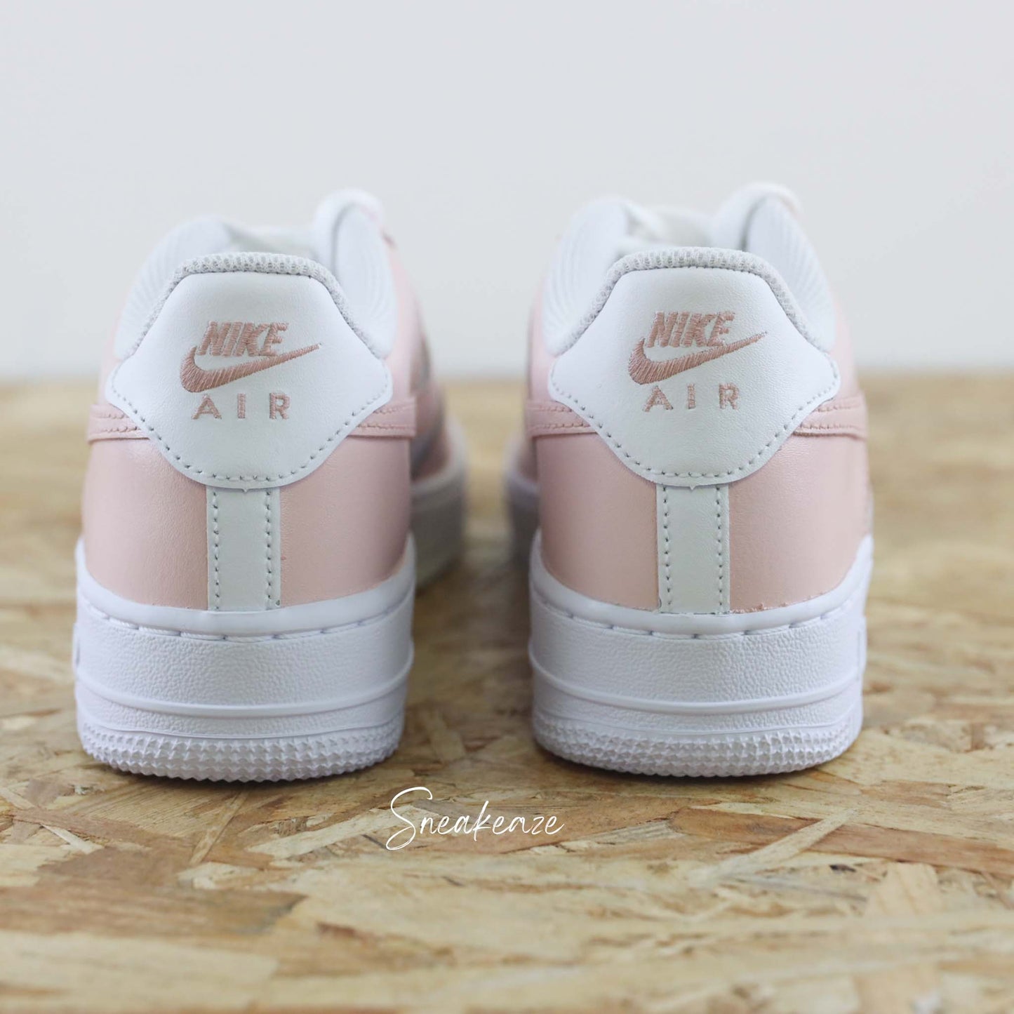 nike air force 1 custom rose pastel baskets custom femme enfants nike rose af1 pastel sneakers nike personnalisable