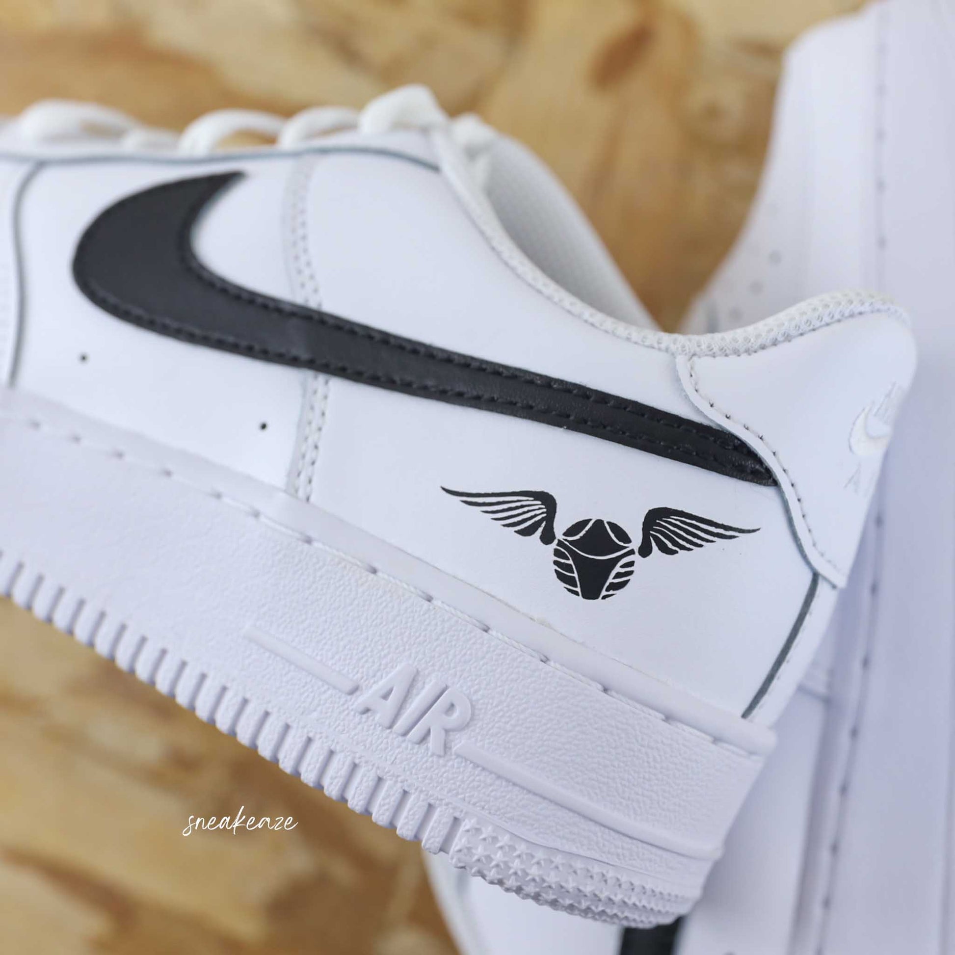 nike air force 1 custom harry potter sorcier poudlard quiddich sneakers af1 sneakeaze