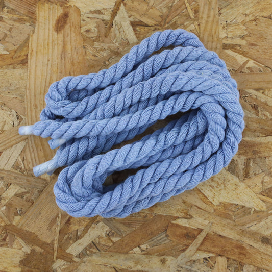 Lacets pour modèle nike air force 1 custom Rope Laces - gros lacets corde couleur unc blue