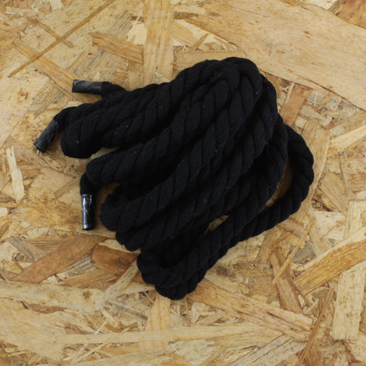 Lacets pour modèle nike air force 1 custom Rope Laces - gros lacets corde couleur noir