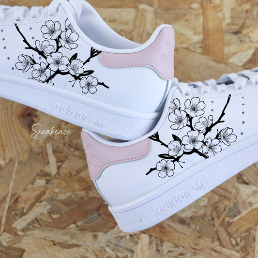 Sakura Cherry Blossom rose poudré - Stan Smith custom