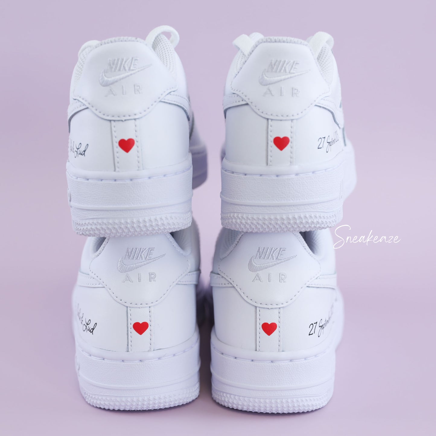Coeur talon - Air Force 1 custom