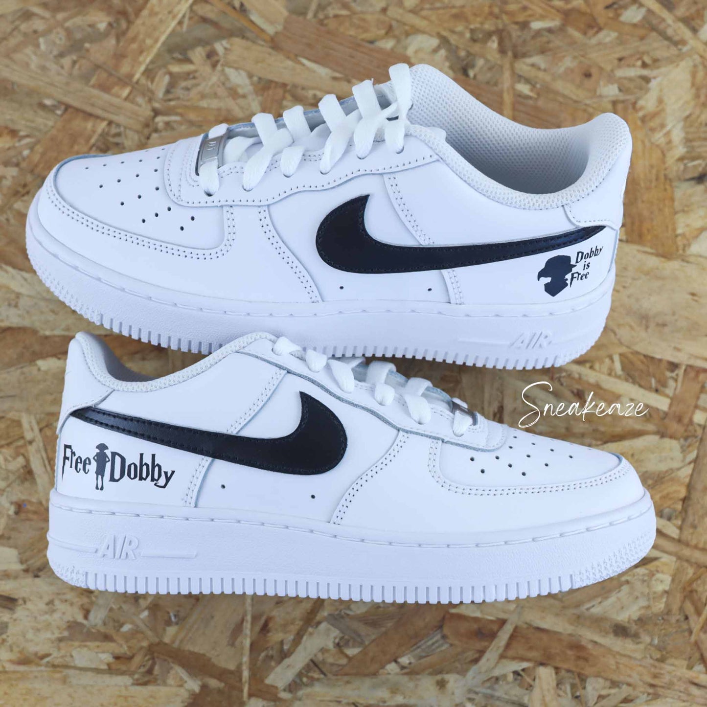 nike air force 1 custom - harry potter poudlard sorcier magie dobby elfe magique - Sneakeaze customs SKZ