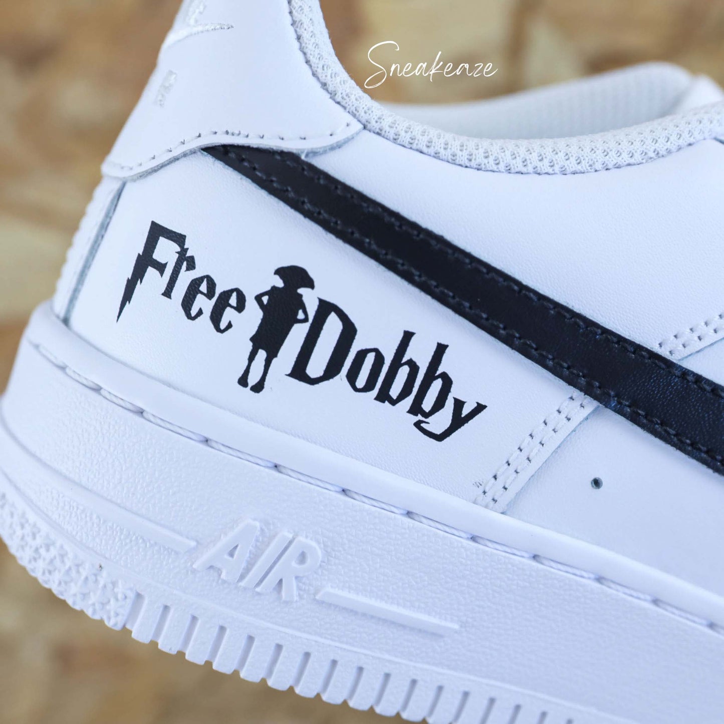nike air force 1 custom - harry potter poudlard sorcier magie dobby elfe magique - Sneakeaze customs SKZ