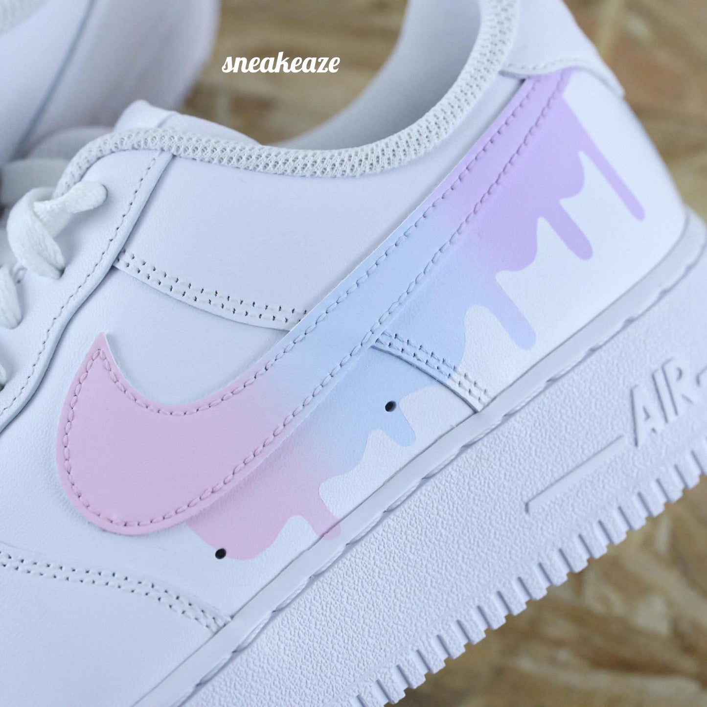 nike air force 1 custom drip licorne pastel sneakers af1 sneakeaze