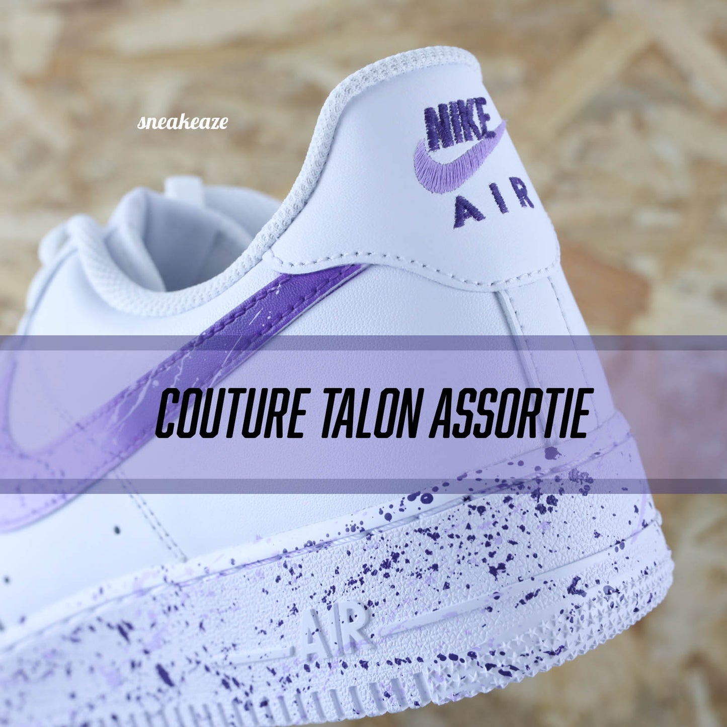 Splash dégradé - Air Force 1 custom - SNEAKEAZE CUSTOMS