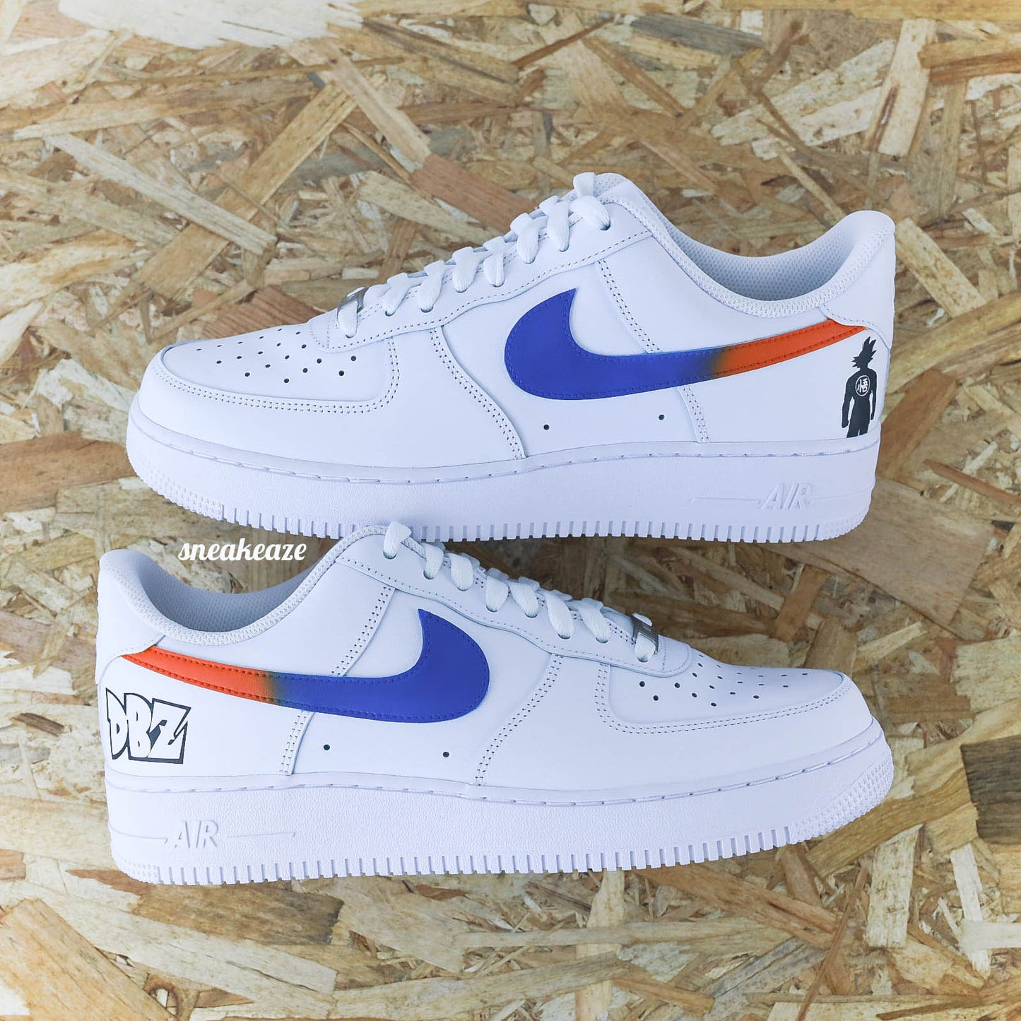nike air force 1 custom dbz manga dragon ball z goku af1 sneakers sneakeaze
