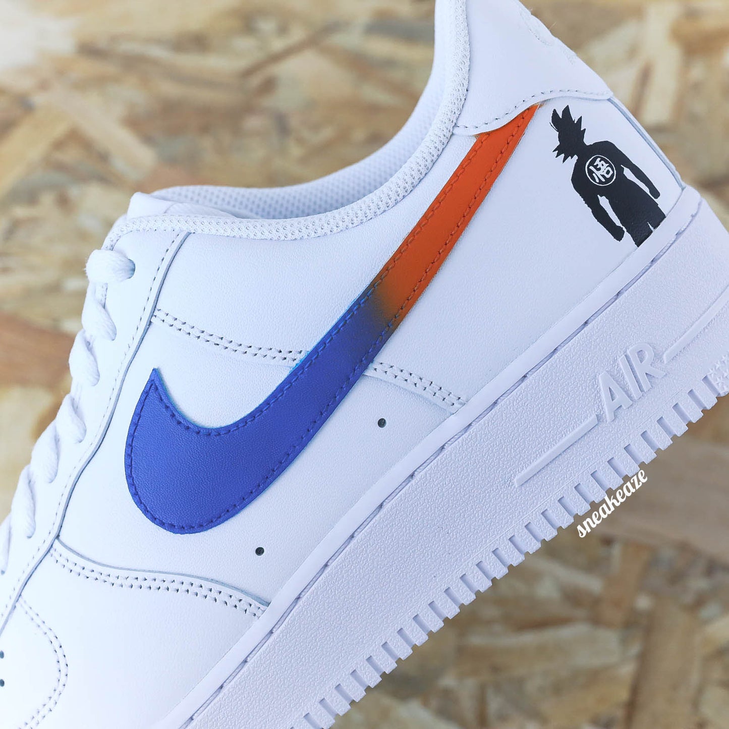 nike air force 1 custom dbz manga dragon ball z goku af1 sneakers sneakeaze