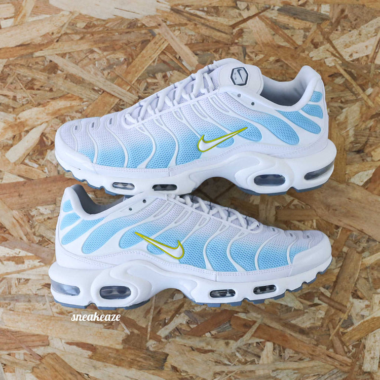 Air Max Plus (TN) custom dégradé bleu et jaune
