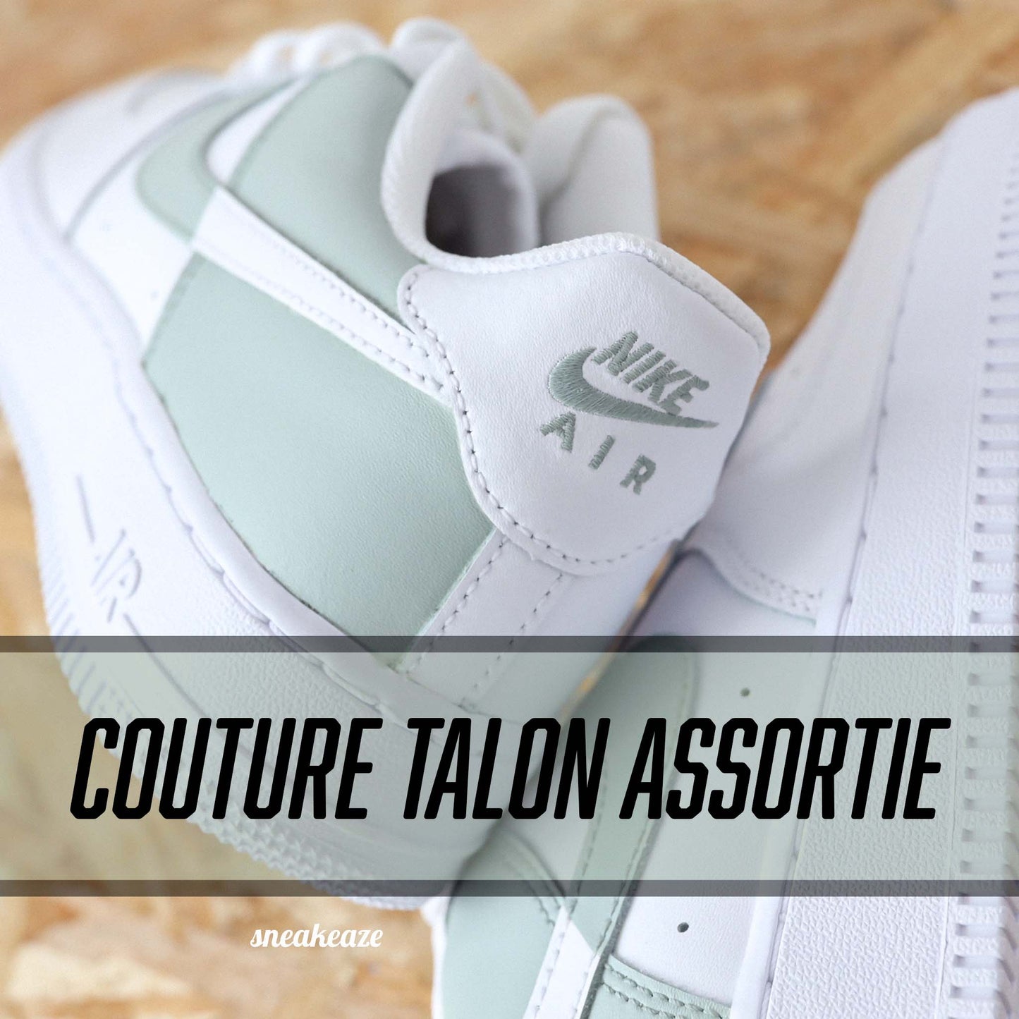 Reverse (couleur au choix) - Air Force 1 custom - SNEAKEAZE CUSTOMS
