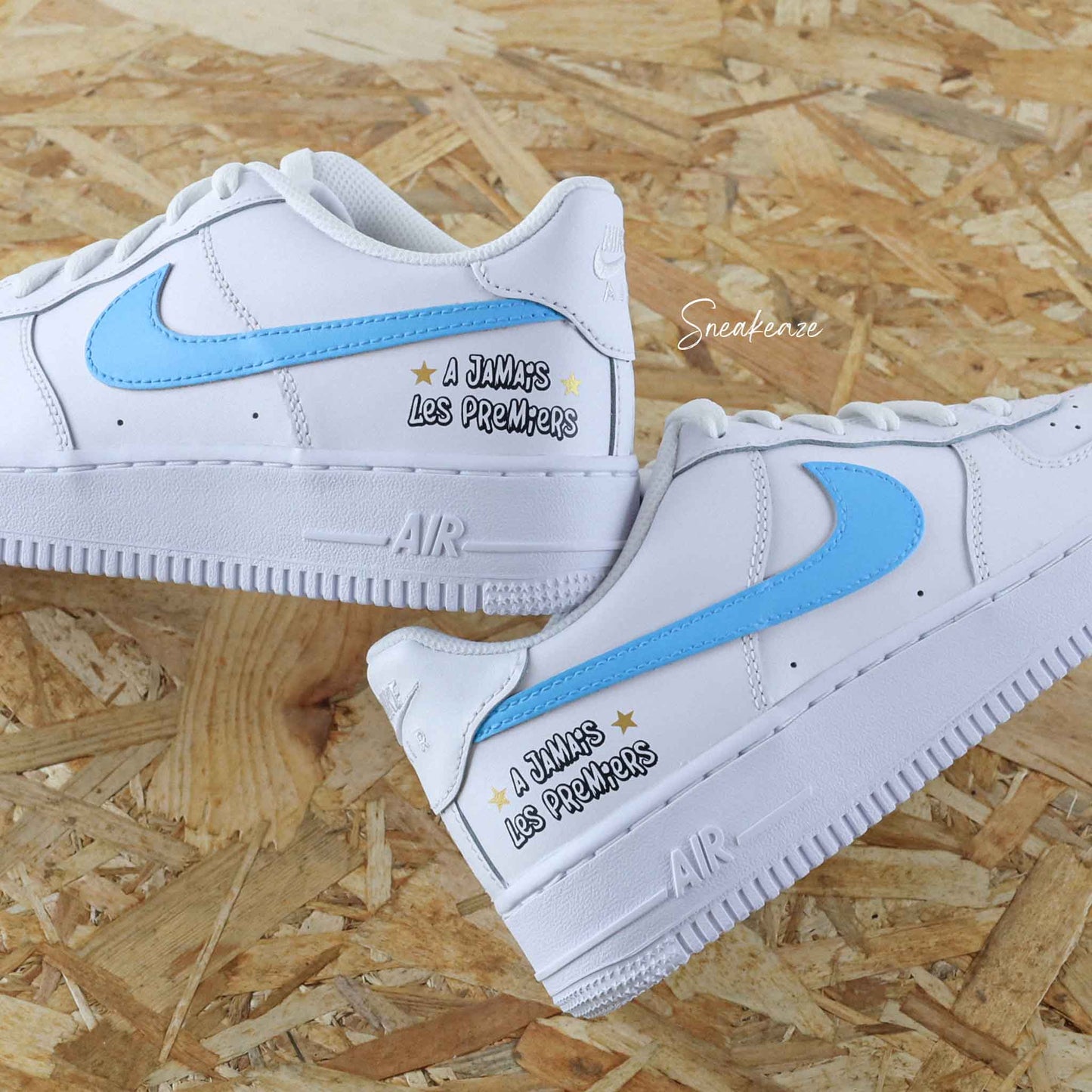 Baskets personnalisées nike AF1 air force 1 customs à jamais les premiers marseille marseillais droit au but marseille ile du frioul stade vélodrome
sneakeaze customs skz