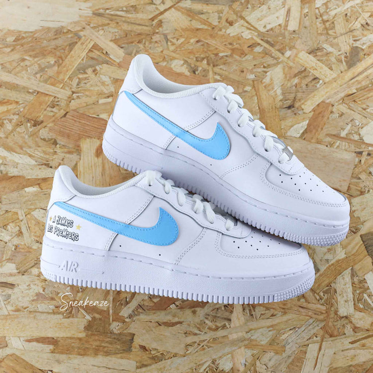Baskets personnalisées nike AF1 air force 1 customs à jamais les premiers marseille marseillais sneakeaze customs skz