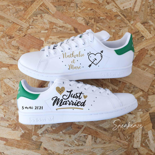Wedding Heart - Stan Smith custom - SNEAKEAZE CUSTOMS
