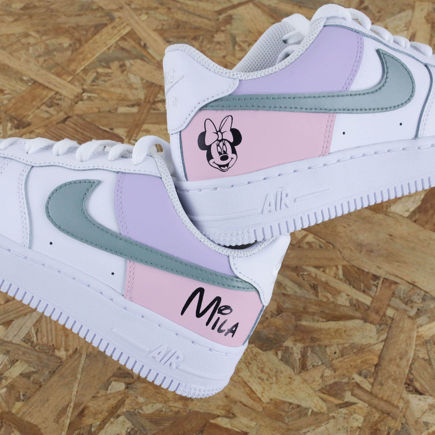 Minnie color block - Air Force 1 custom