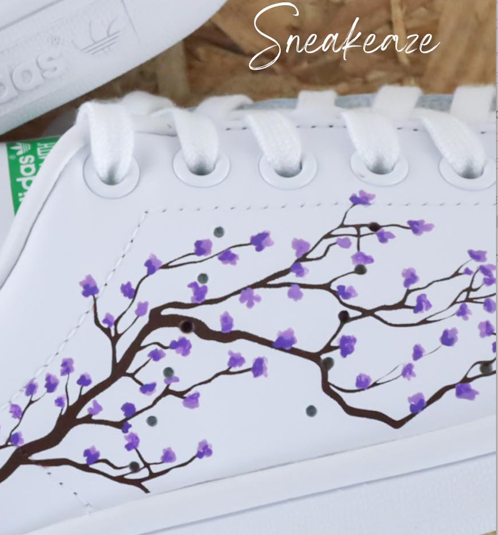 Sakura Cherry Blossom (couleur au choix) - Stan Smith custom - SNEAKEAZE CUSTOMS