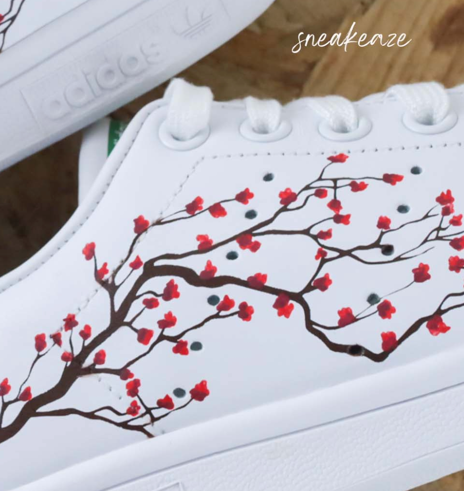 Sakura Cherry Blossom (couleur au choix) - Stan Smith custom (enfant)