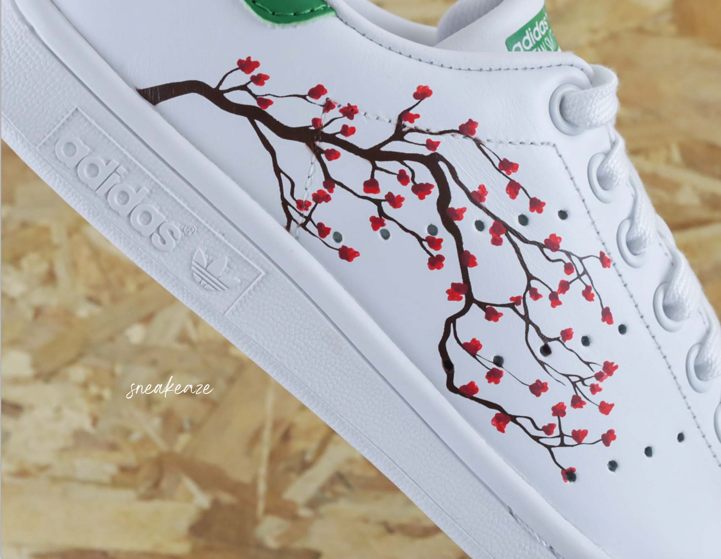Sakura Cherry Blossom (couleur au choix) - Stan Smith custom - SNEAKEAZE CUSTOMS
