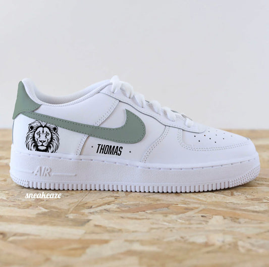 Lion & prénom (modèle au choix) - Air Force 1 custom
