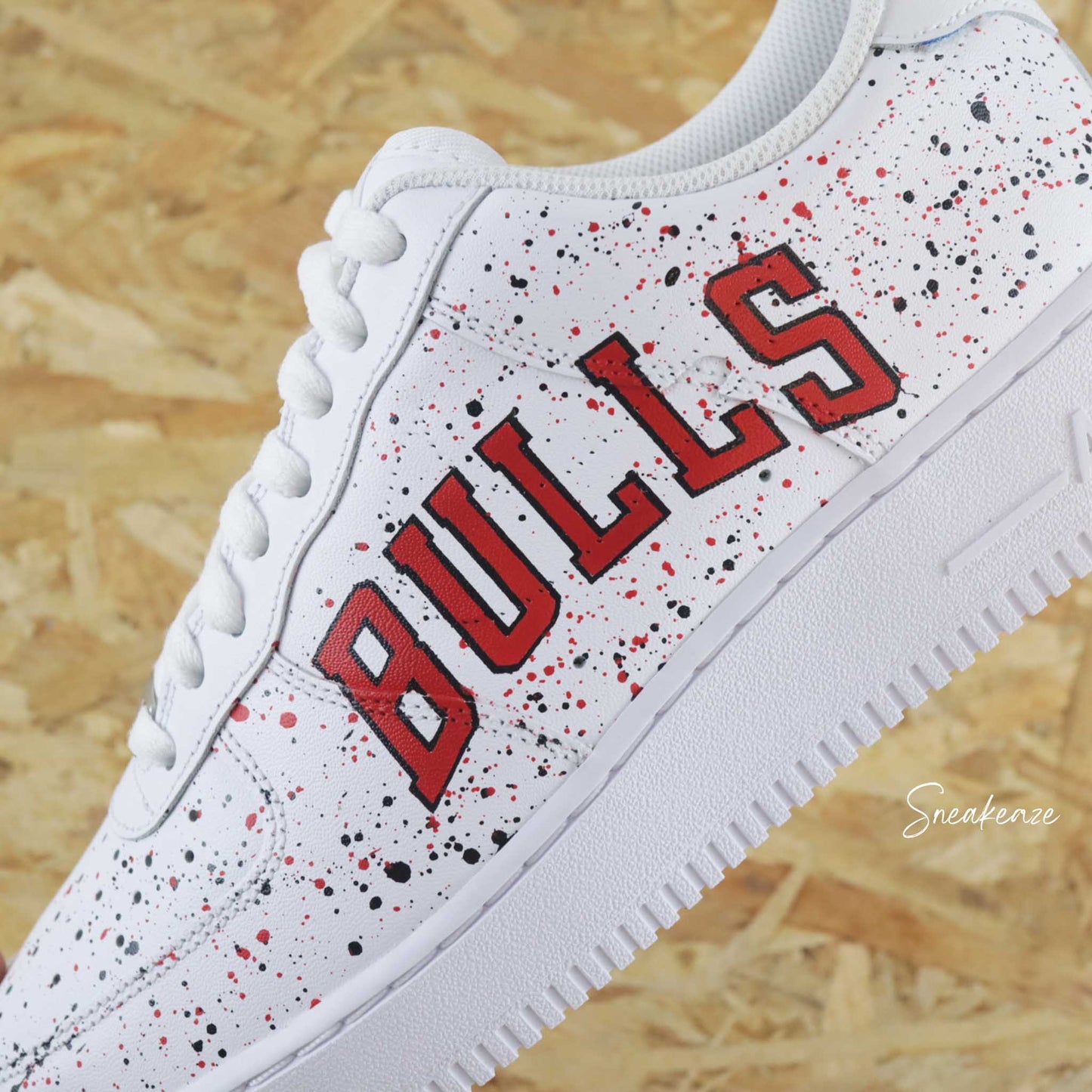 baskets custom air force 1 michael jordan bulls NBA 23 sneakeaze customs skz