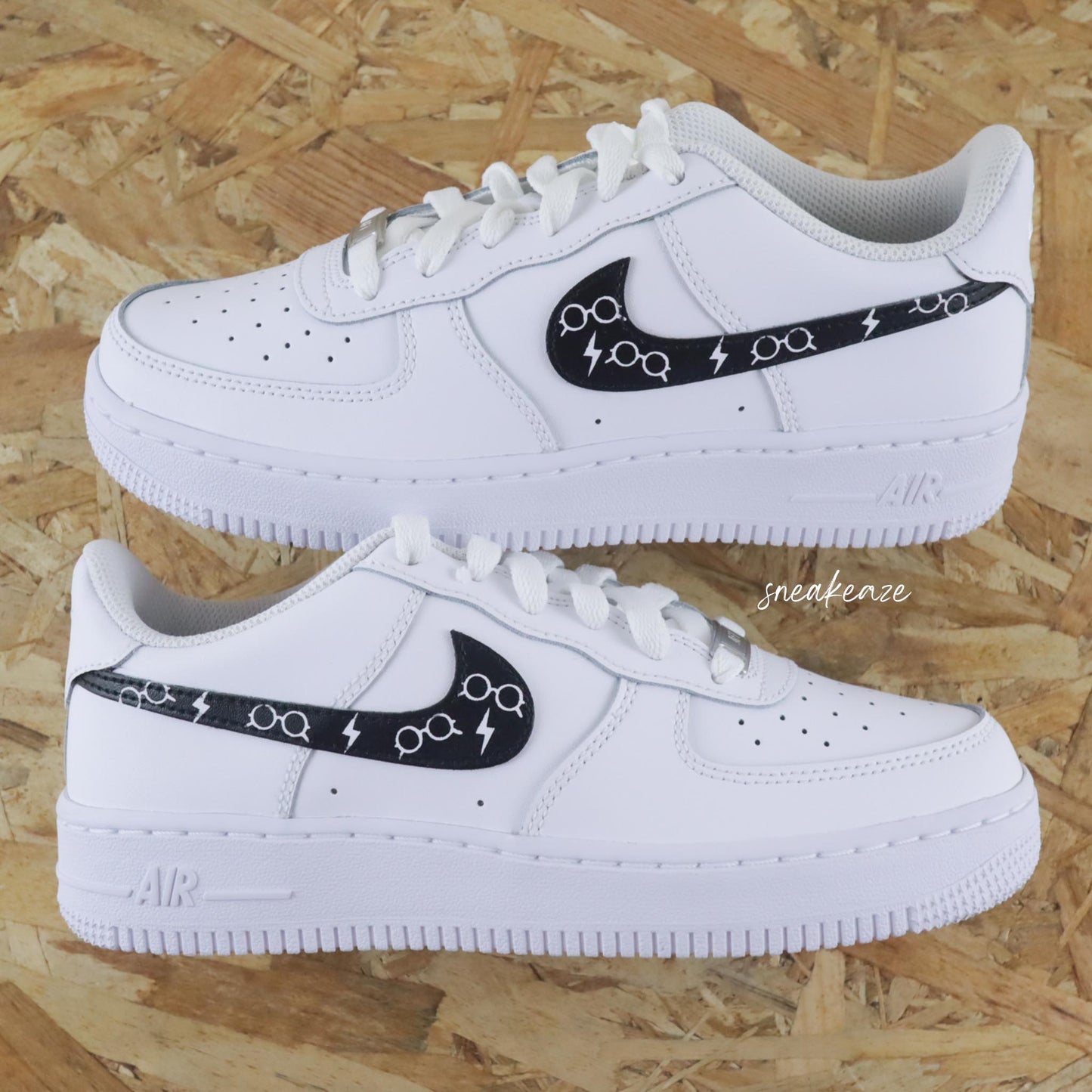 nike air force 1 custom harry potter sorcier poudlard sneakers af1 sneakeaze