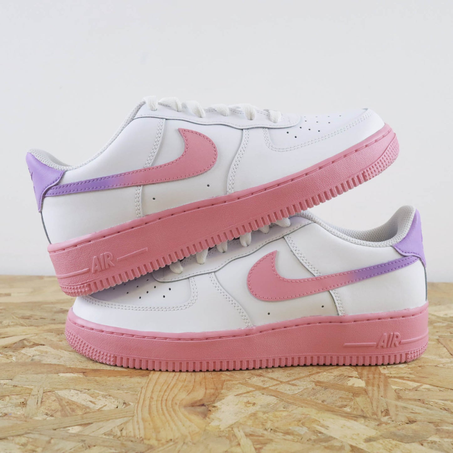 nike air force 1 pas cher sneakers custom rose pastel nike personnalisable lila violet pour femme air force custom rose