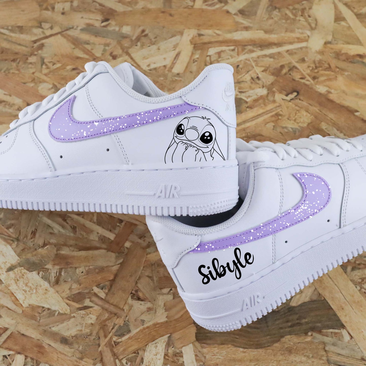 Stitch prénom - Air Force 1 custom