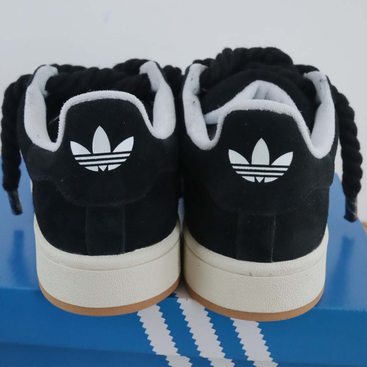 adidas campus rope laces noir pas cher sneakers custom en soldes gros lacet sen corde