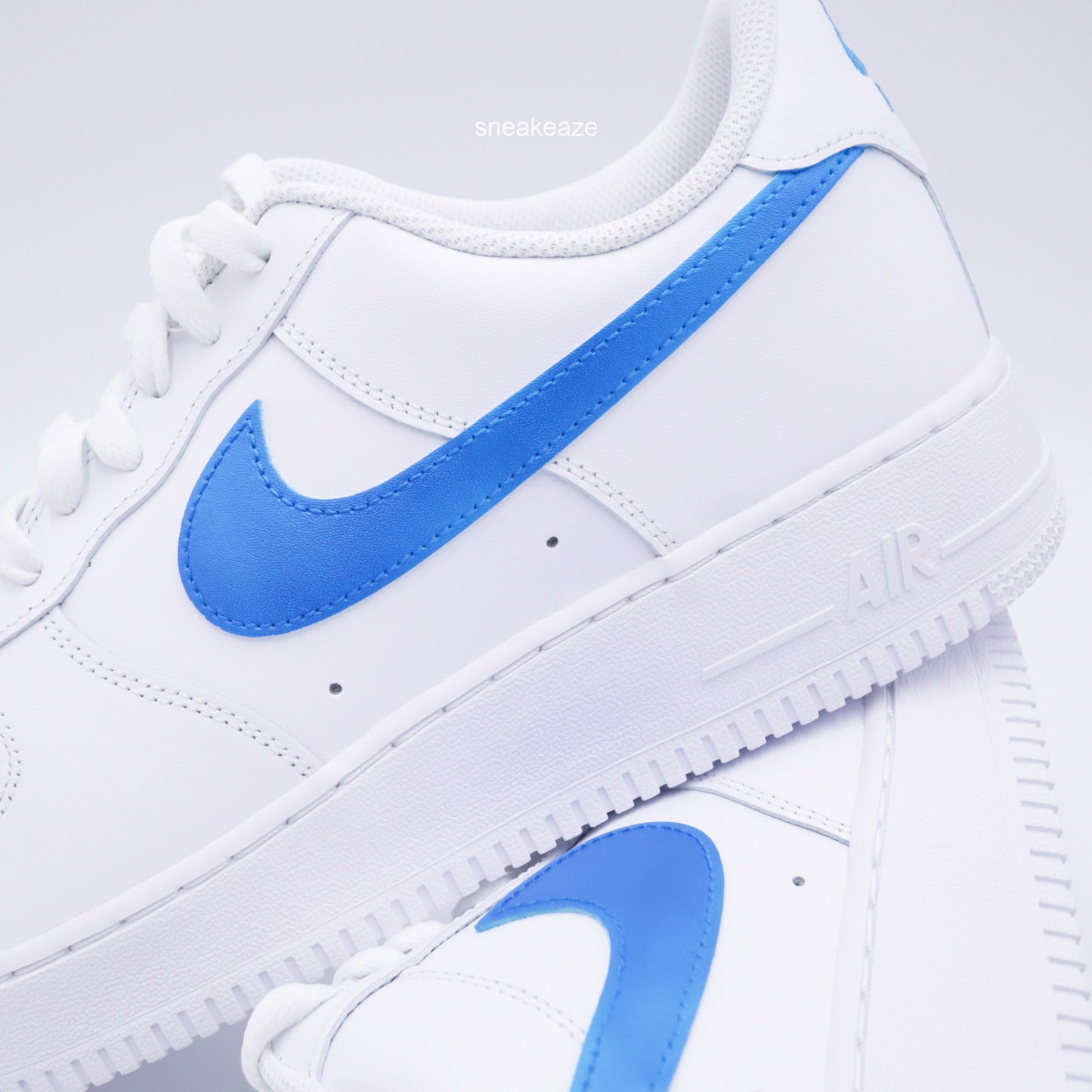 Swoosh métallisé (couleur au choix) - Air Force 1 custom - SNEAKEAZE CUSTOMS