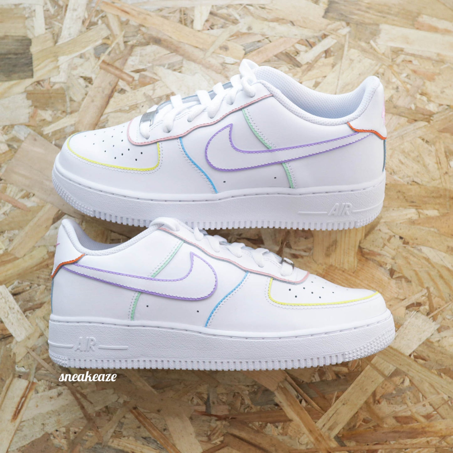 Outline (couleur au choix) - Air Force 1 custom - SNEAKEAZE CUSTOMS