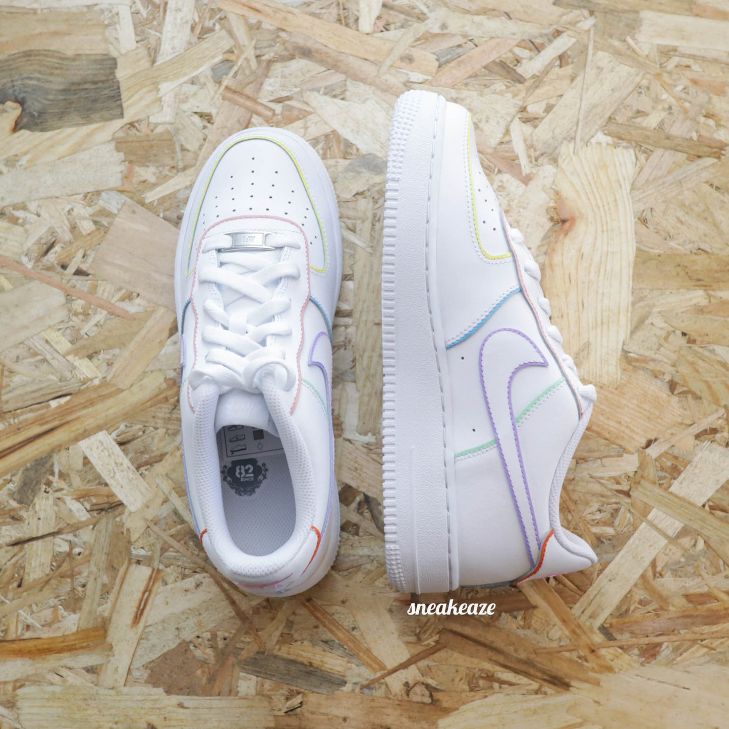 Outline (couleur au choix) - Air Force 1 custom - SNEAKEAZE CUSTOMS