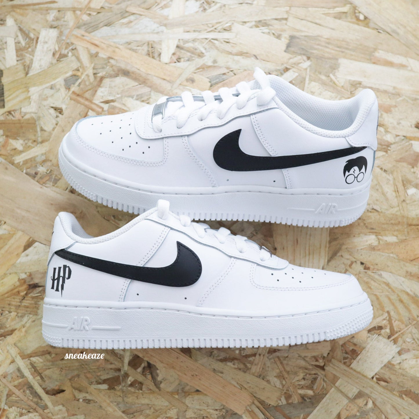 nike air force 1 custom harry potter sorcier poudlard sneakers af1 sneakeaze