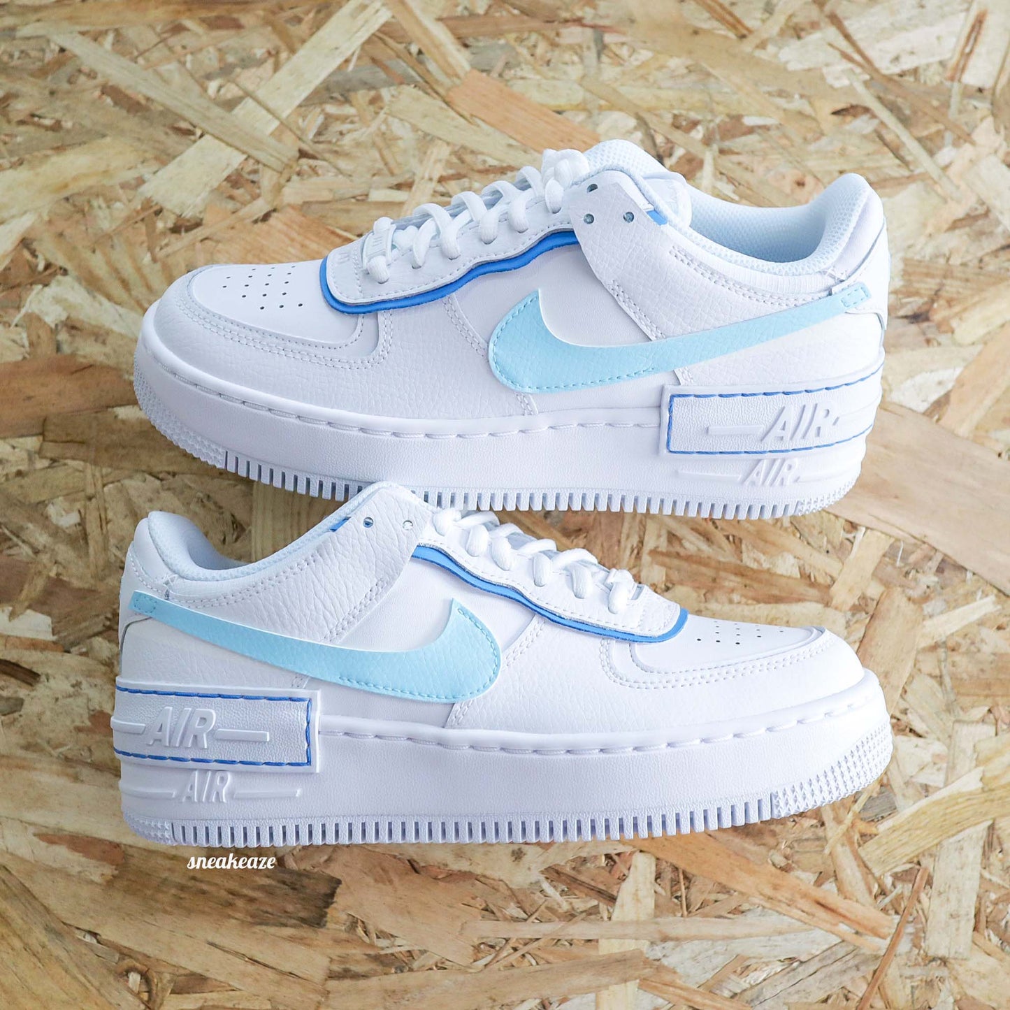 Pastel Tones - Air Force 1 Shadow custom - SNEAKEAZE CUSTOMS