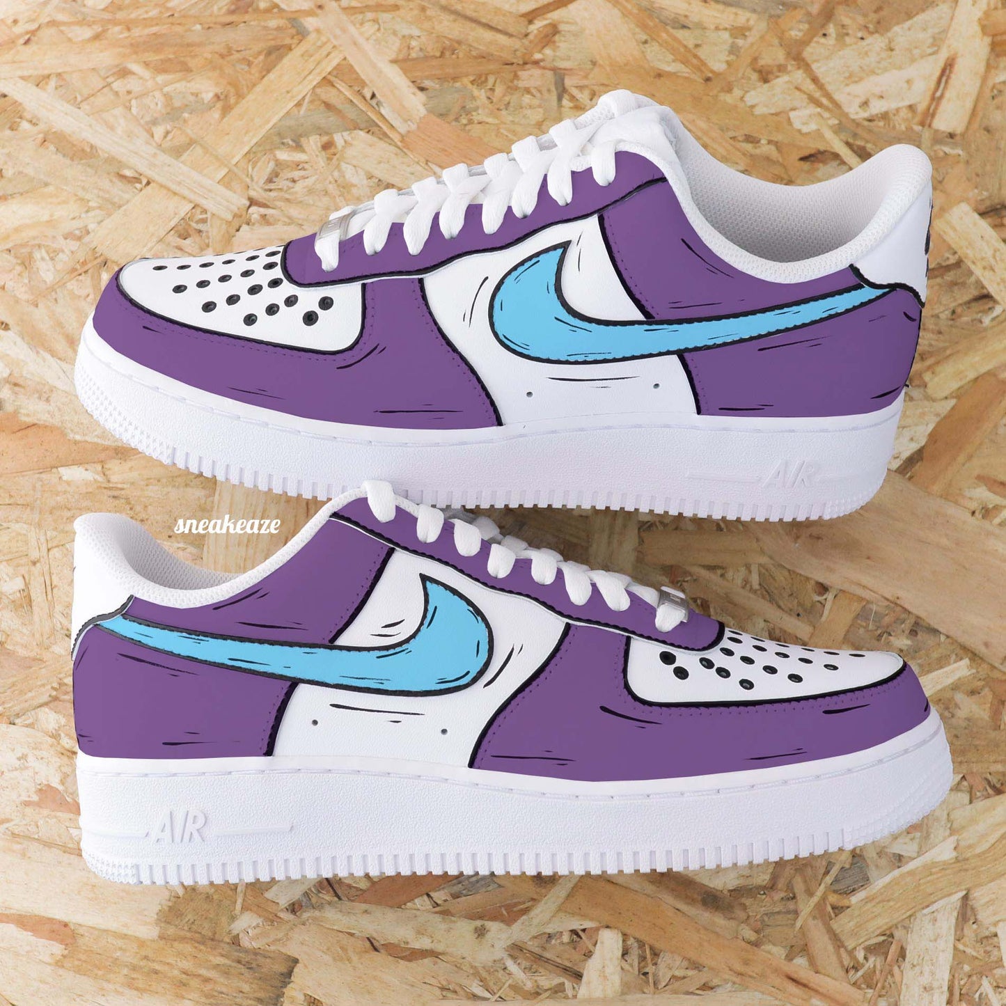 Cartoon Sketch (couleur au choix) - Air Force 1 custom