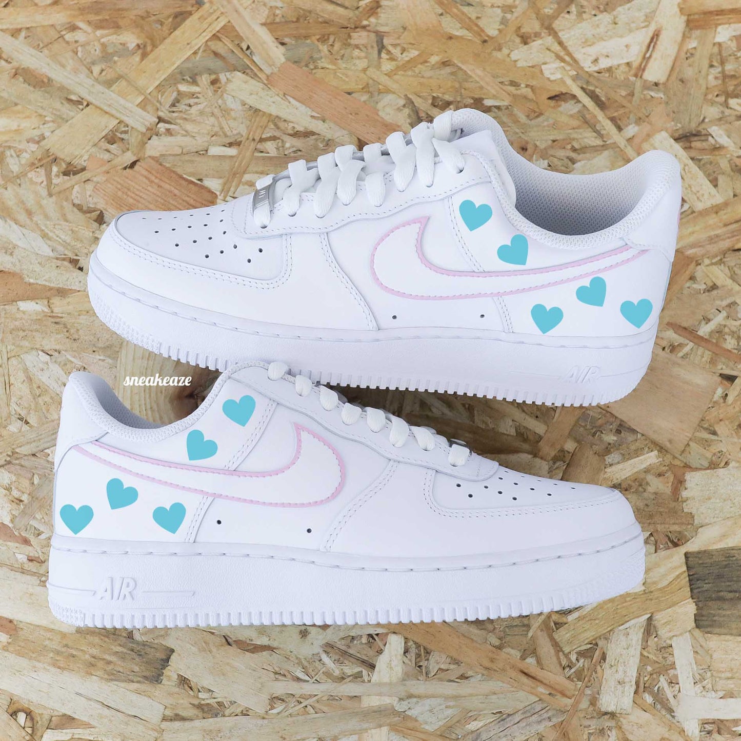 Silhouette coeurs pastel (couleur au choix) - Air force 1 custom