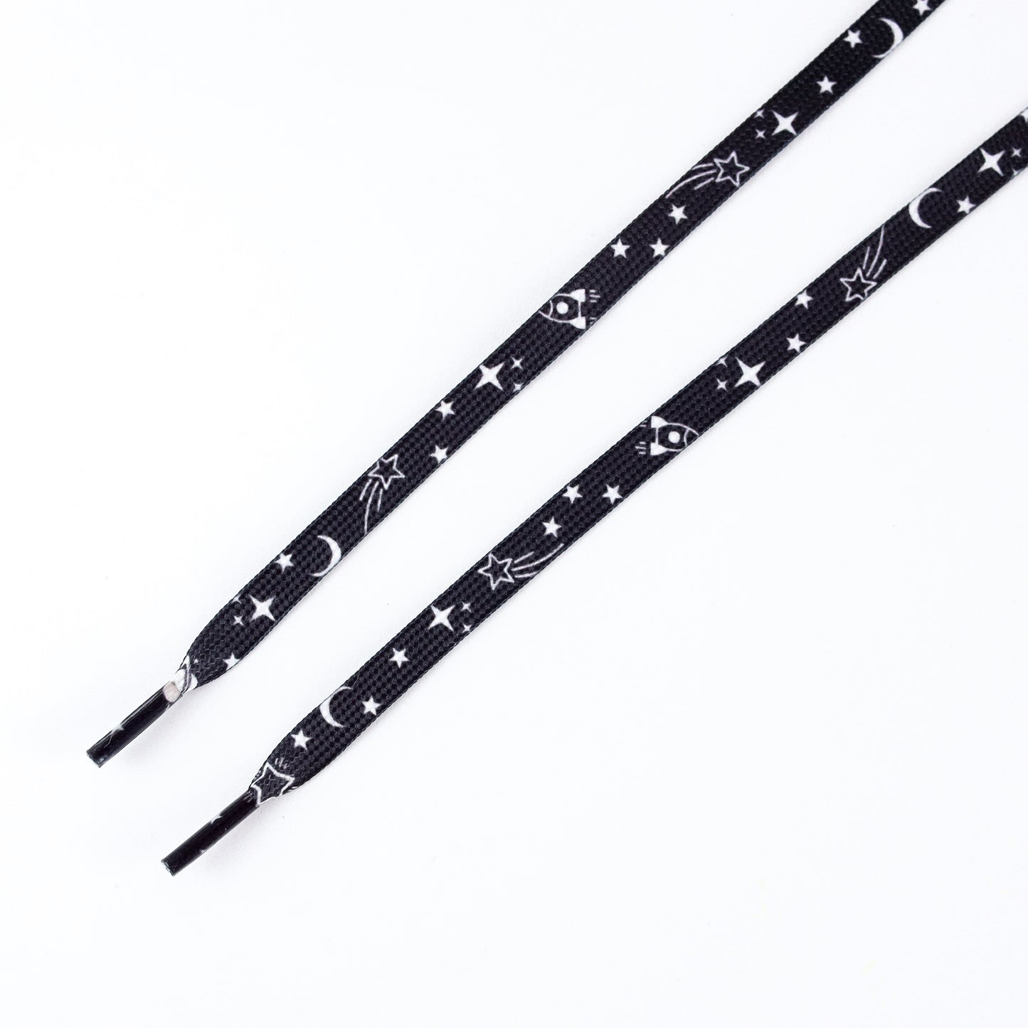 Lacets plats - galaxy noir - SNEAKEAZE CUSTOMS