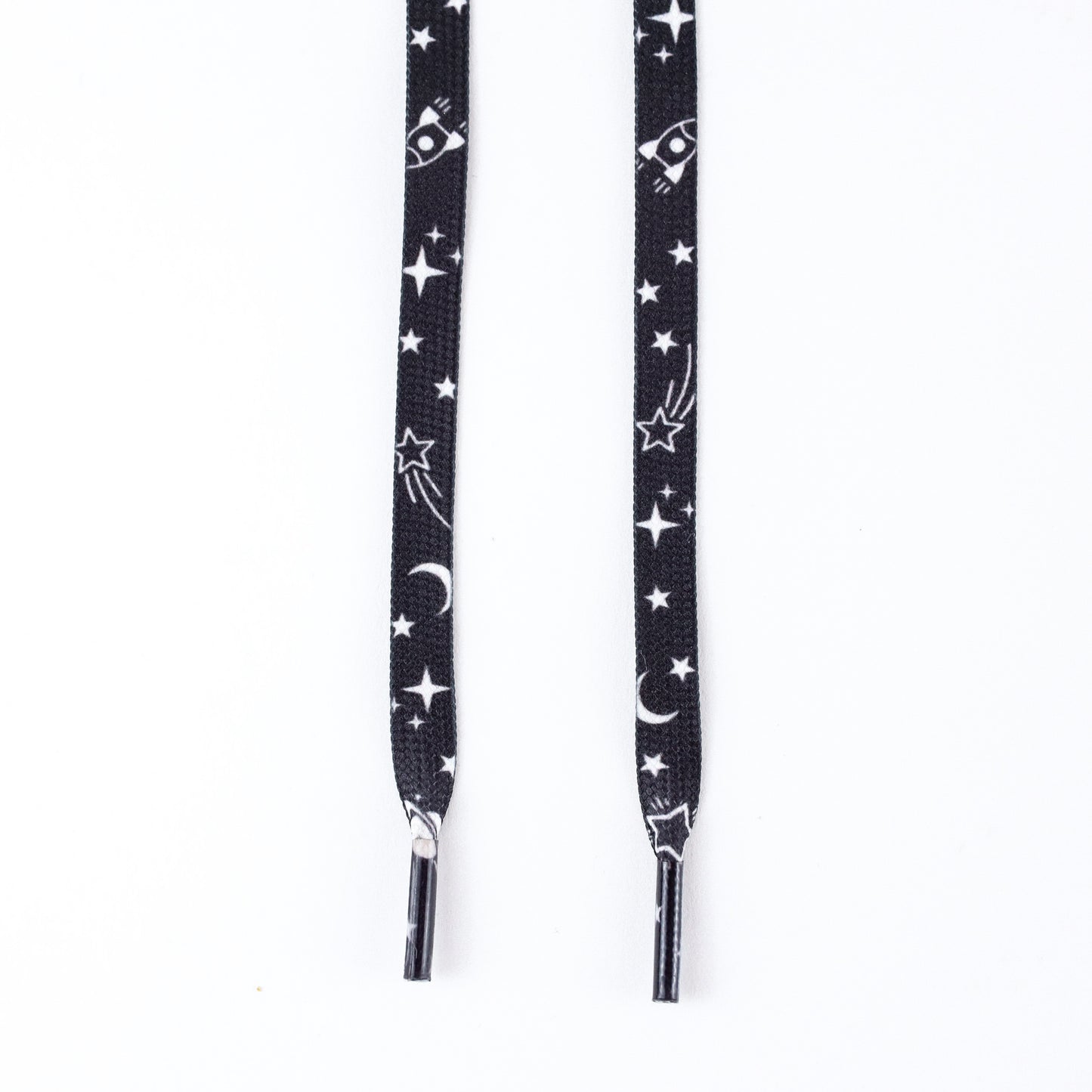 Lacets plats - galaxy noir - SNEAKEAZE CUSTOMS